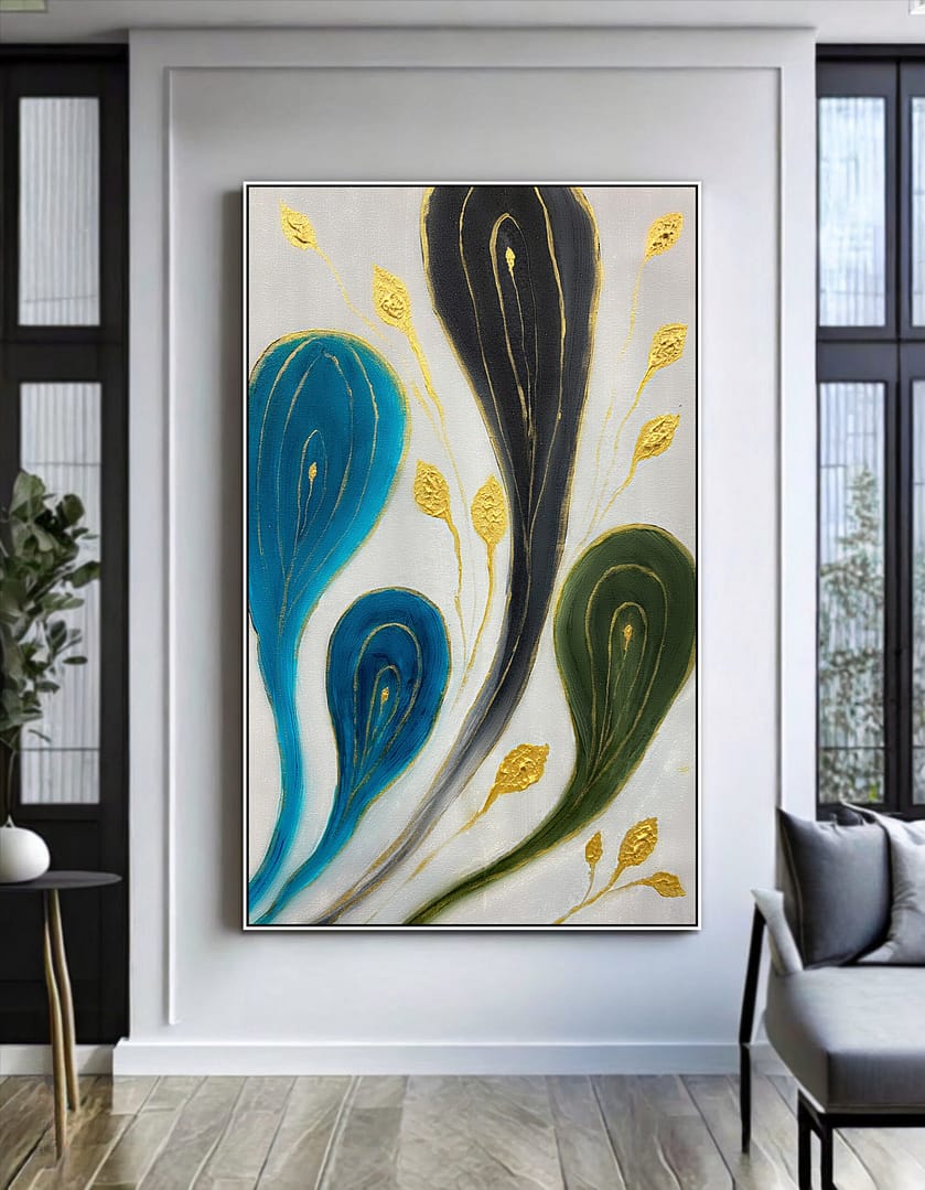 large geometric art canvas