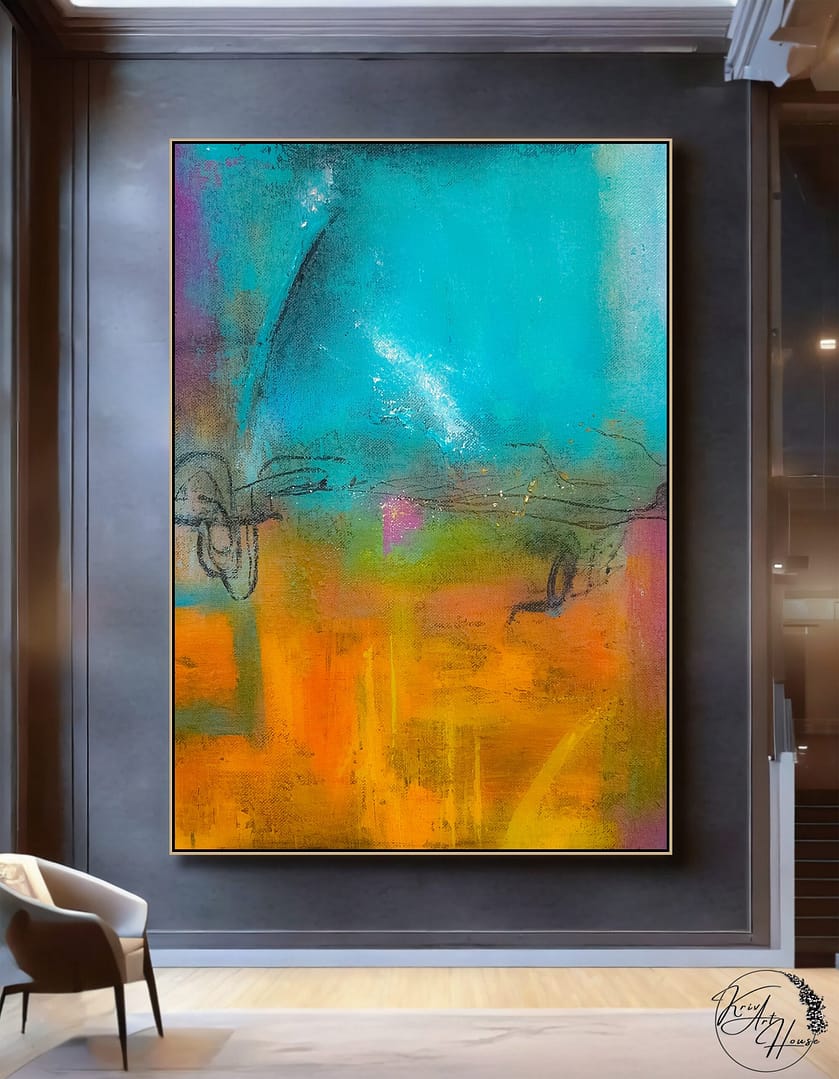 abstract painting vertical