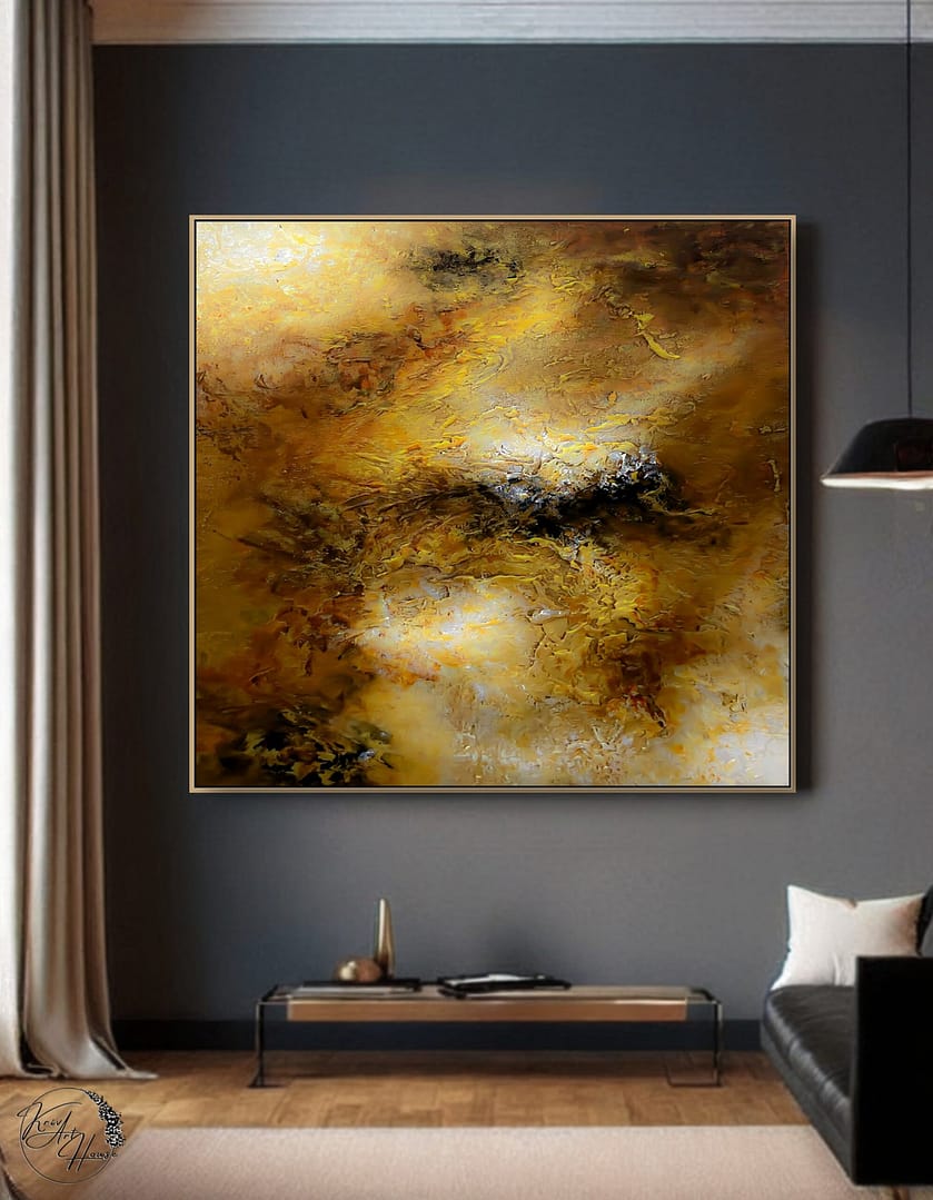 large abstract painting