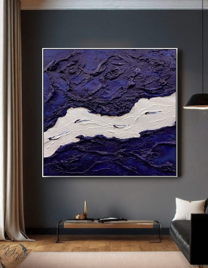 Abstract painting on canvas