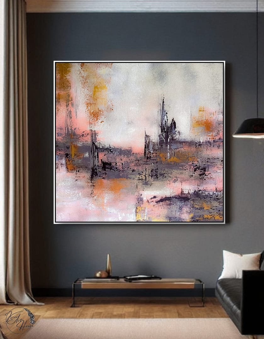abstract handmade painting