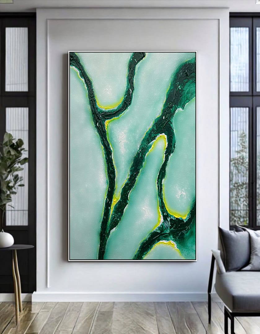 oversize abstract wall art