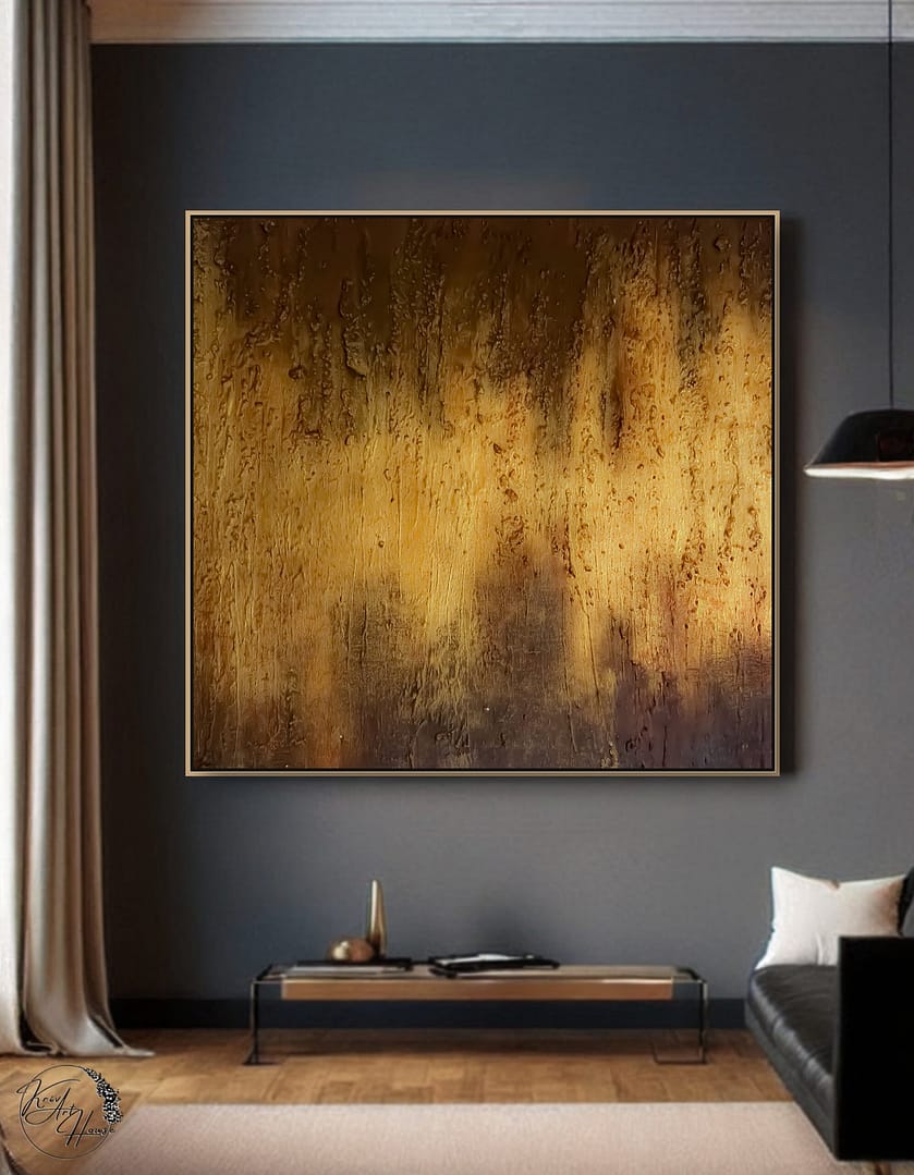 Painting abstract landscape