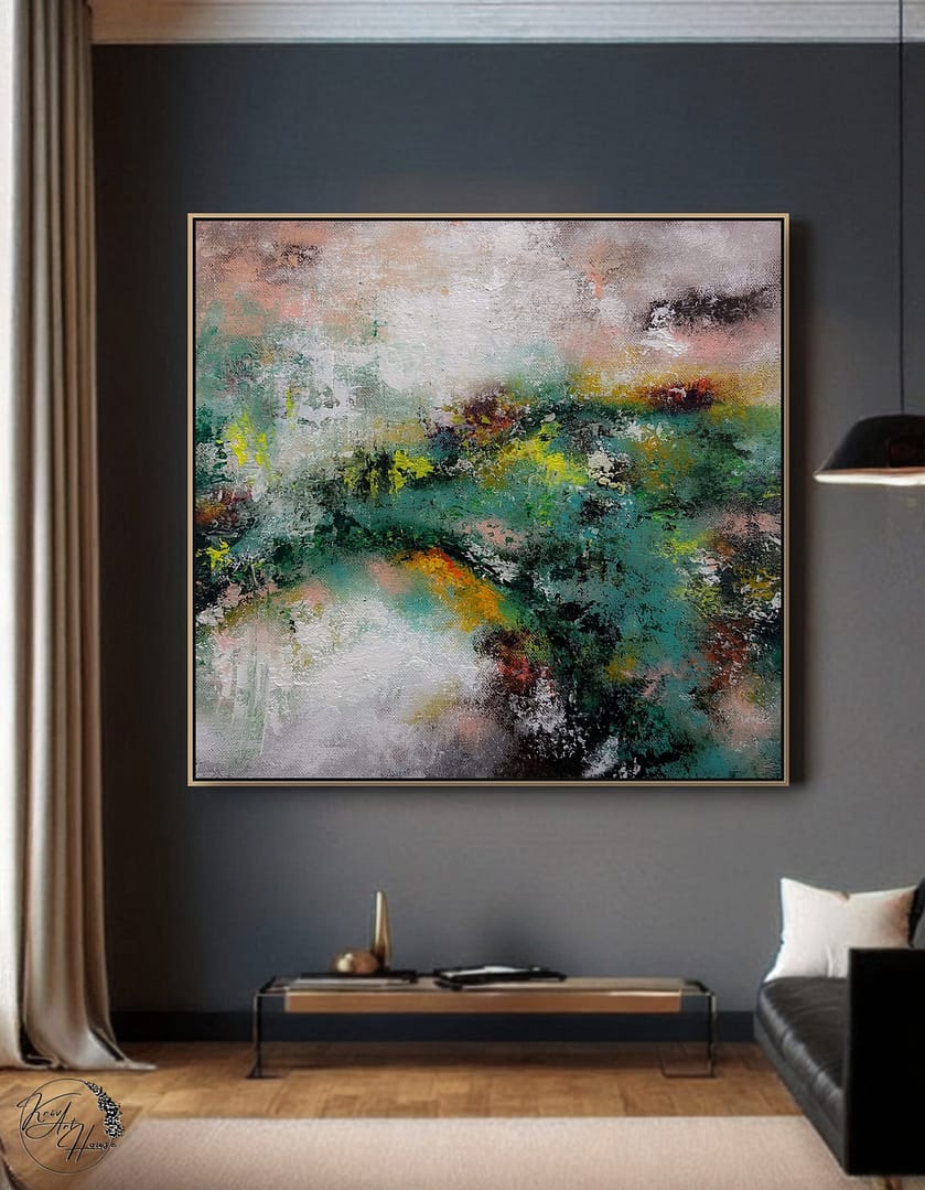 abstract canvas painting