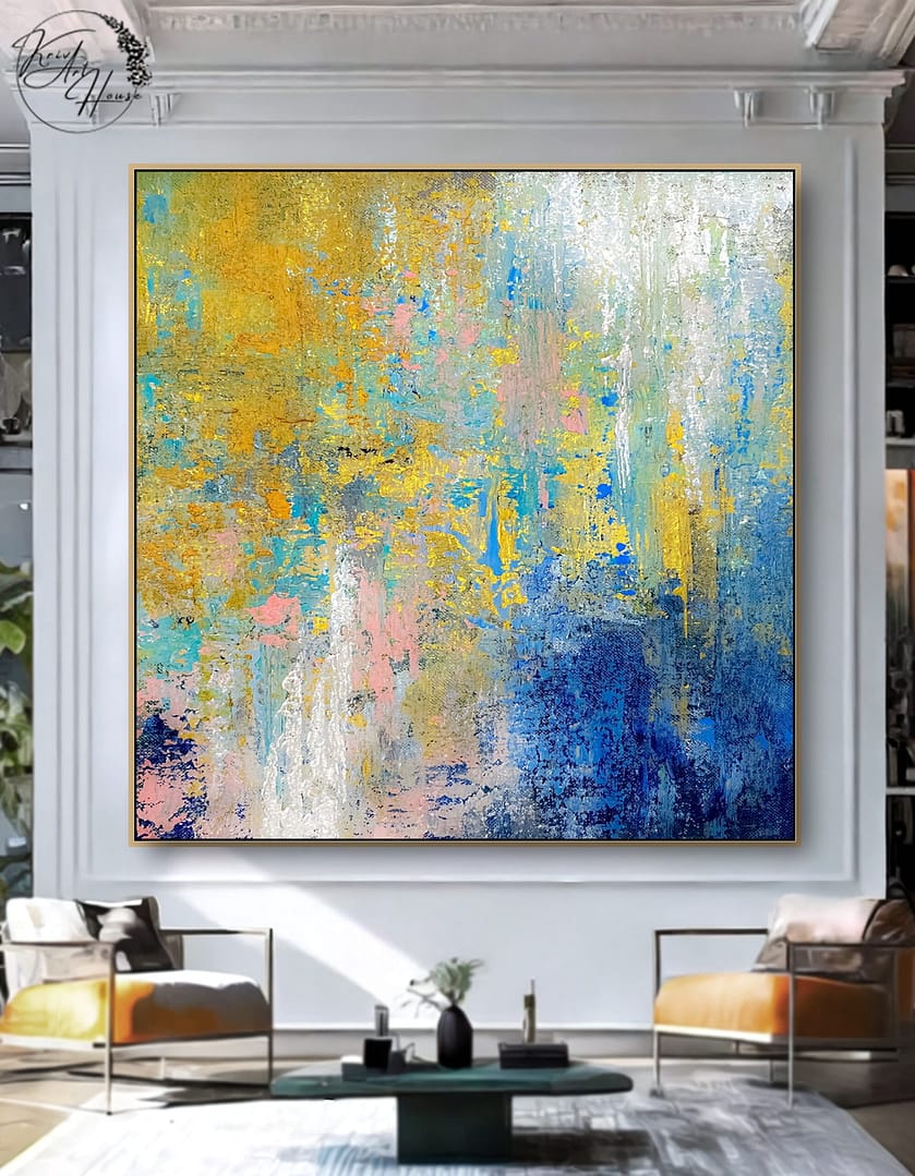 abstract textured painting