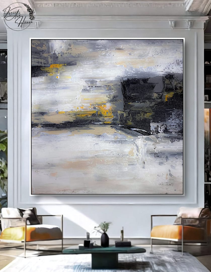 modern abstract painting on canvas