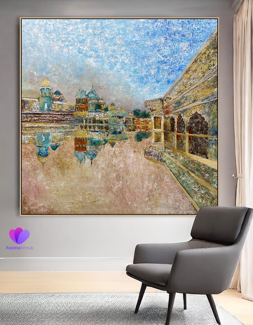 abstract painting hand made