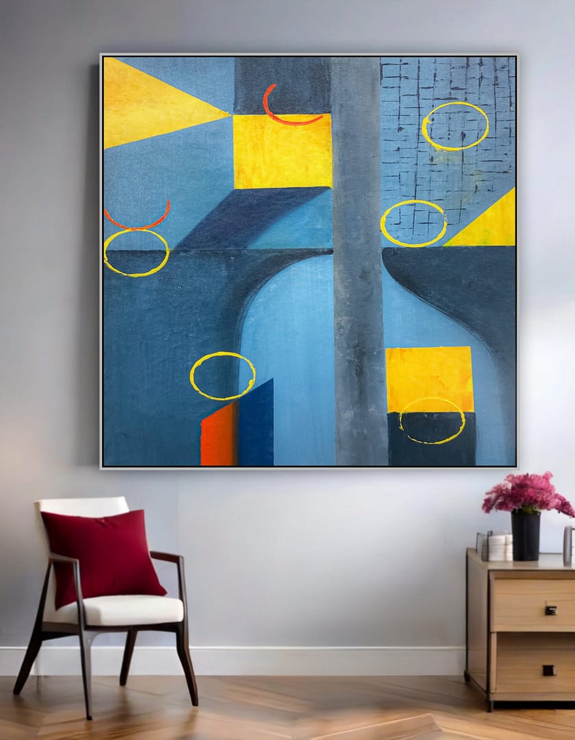 Painting abstract acrylic