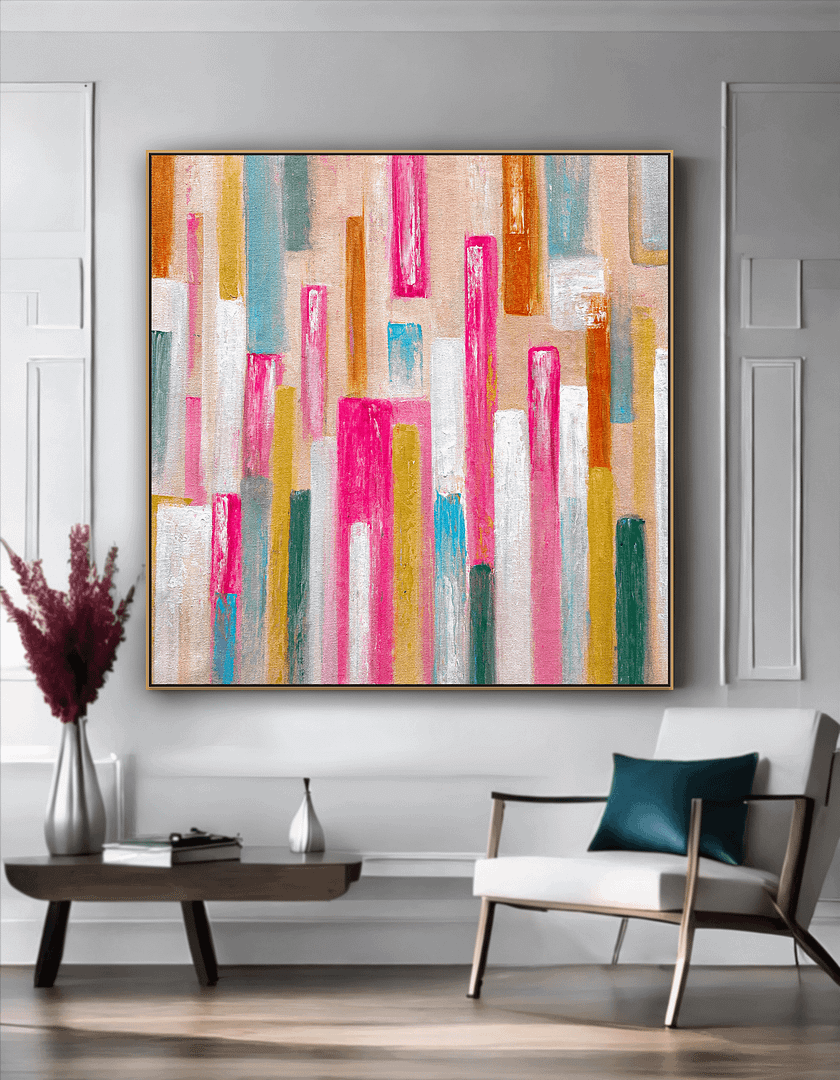 abstract canvas art painting