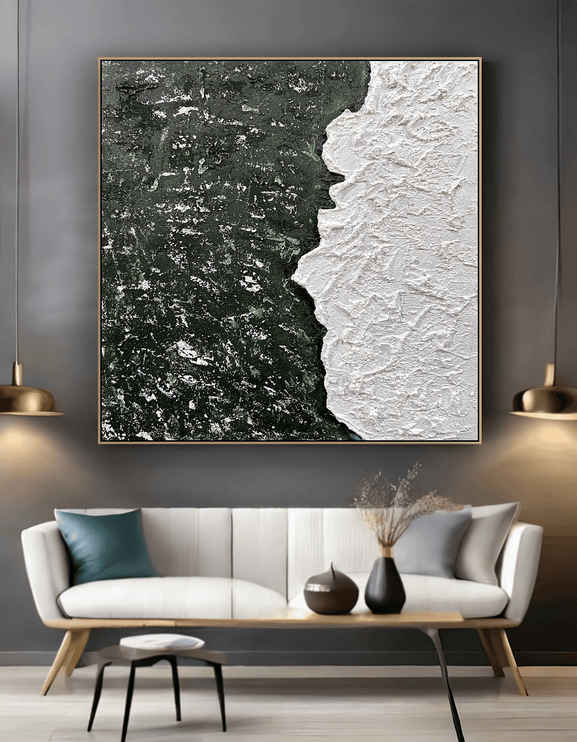 Painting abstract canvas