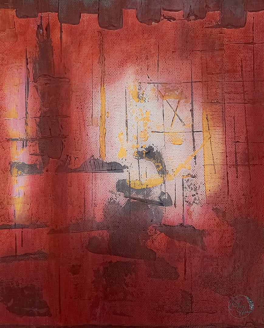 abstract painting canvas