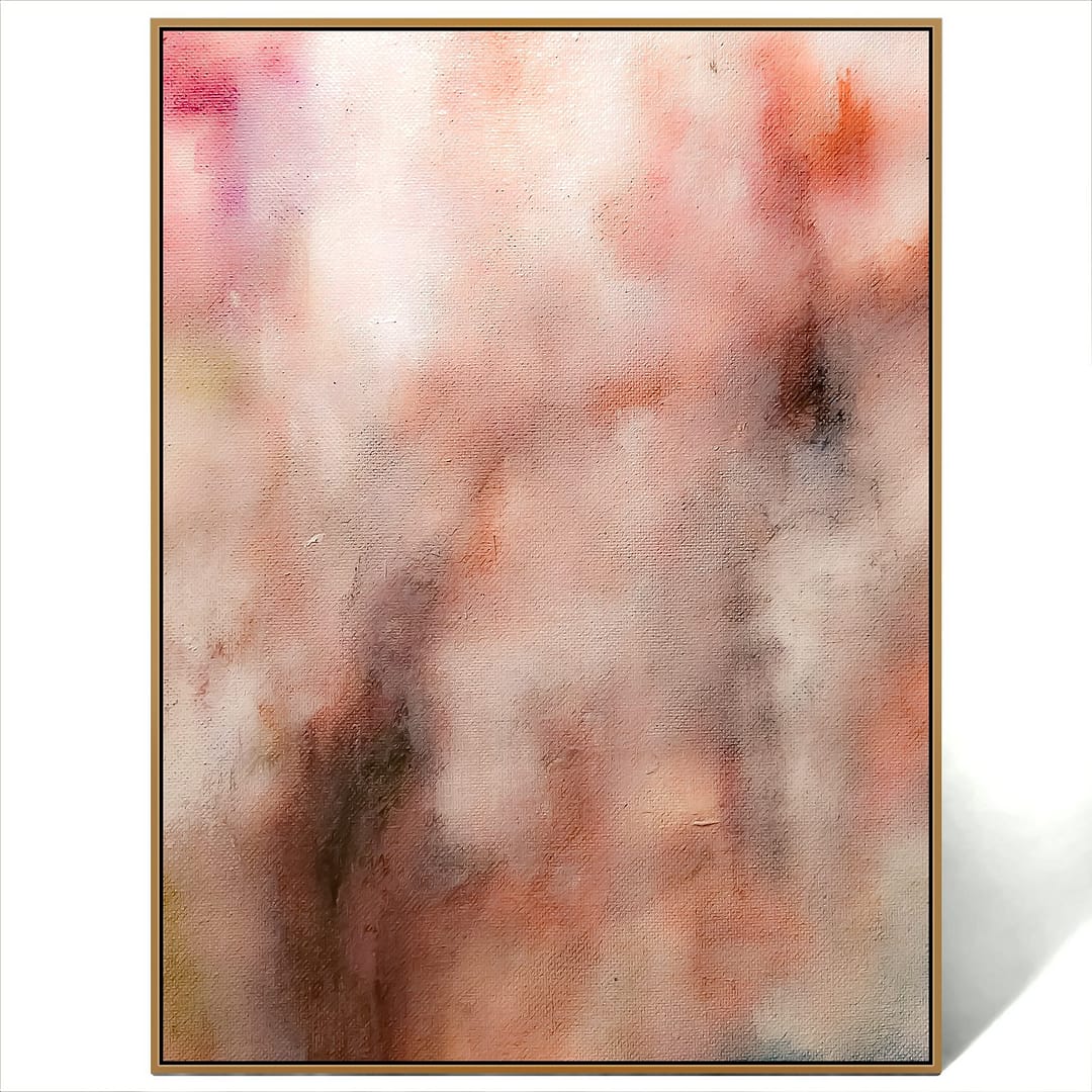 abstract brown and orange art