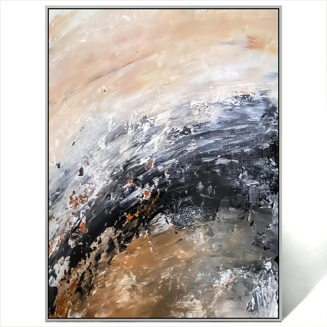 abstract textured wall art