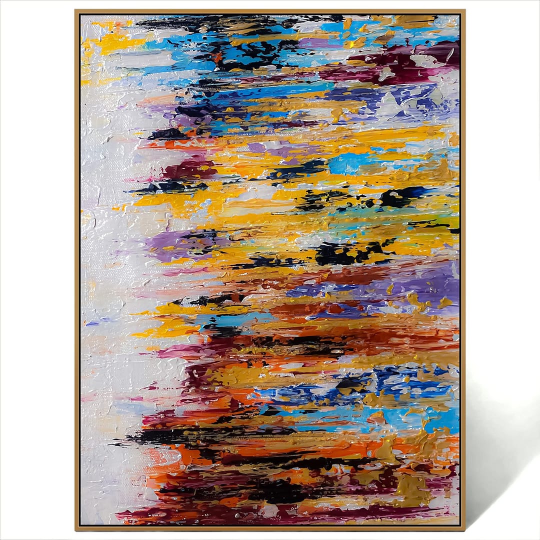 abstract colorful art canvas