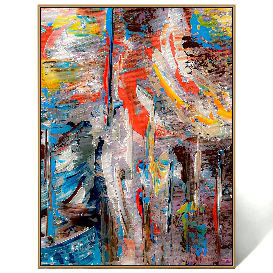 abstract texture colorful art canvas