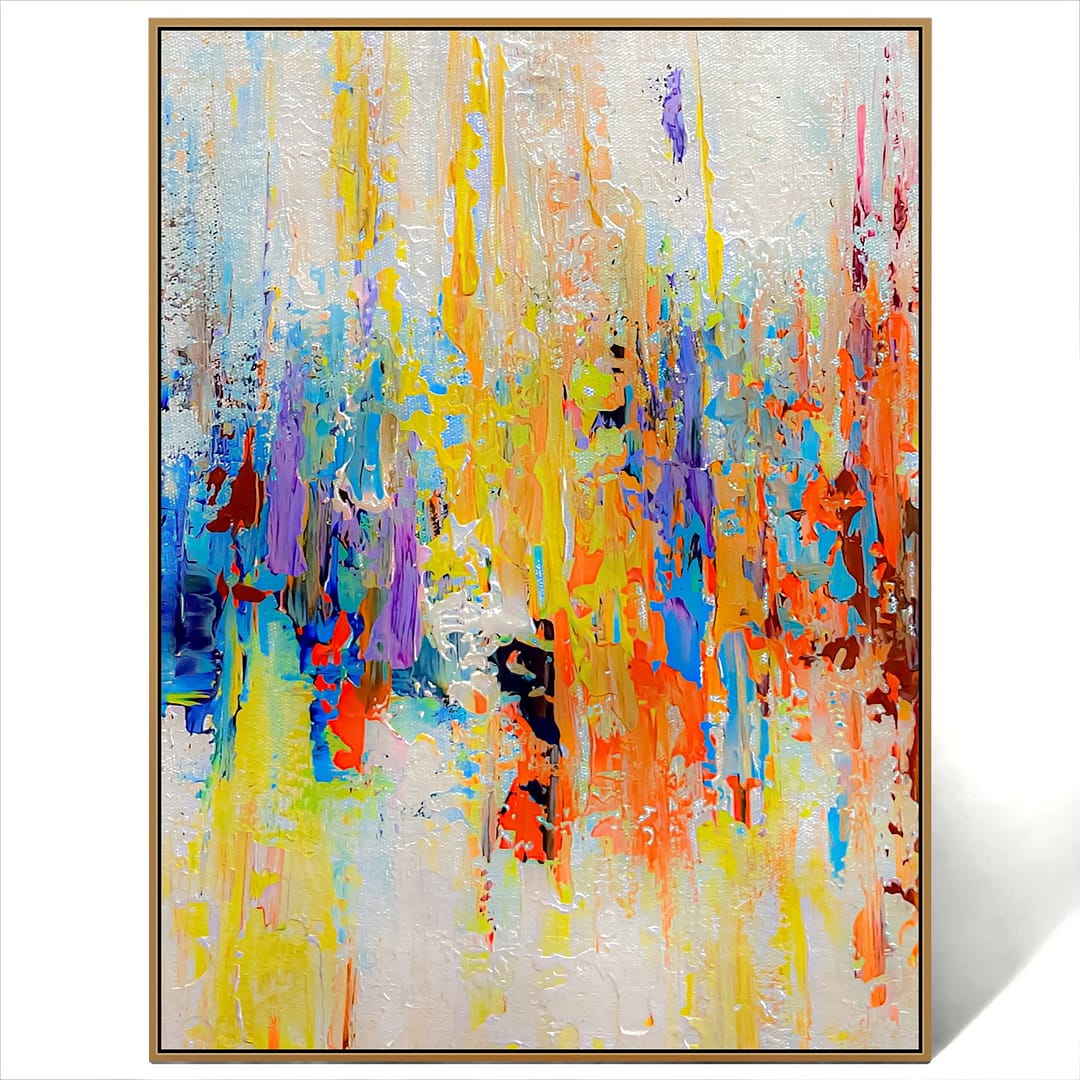 abstract colorful artwork canvas
