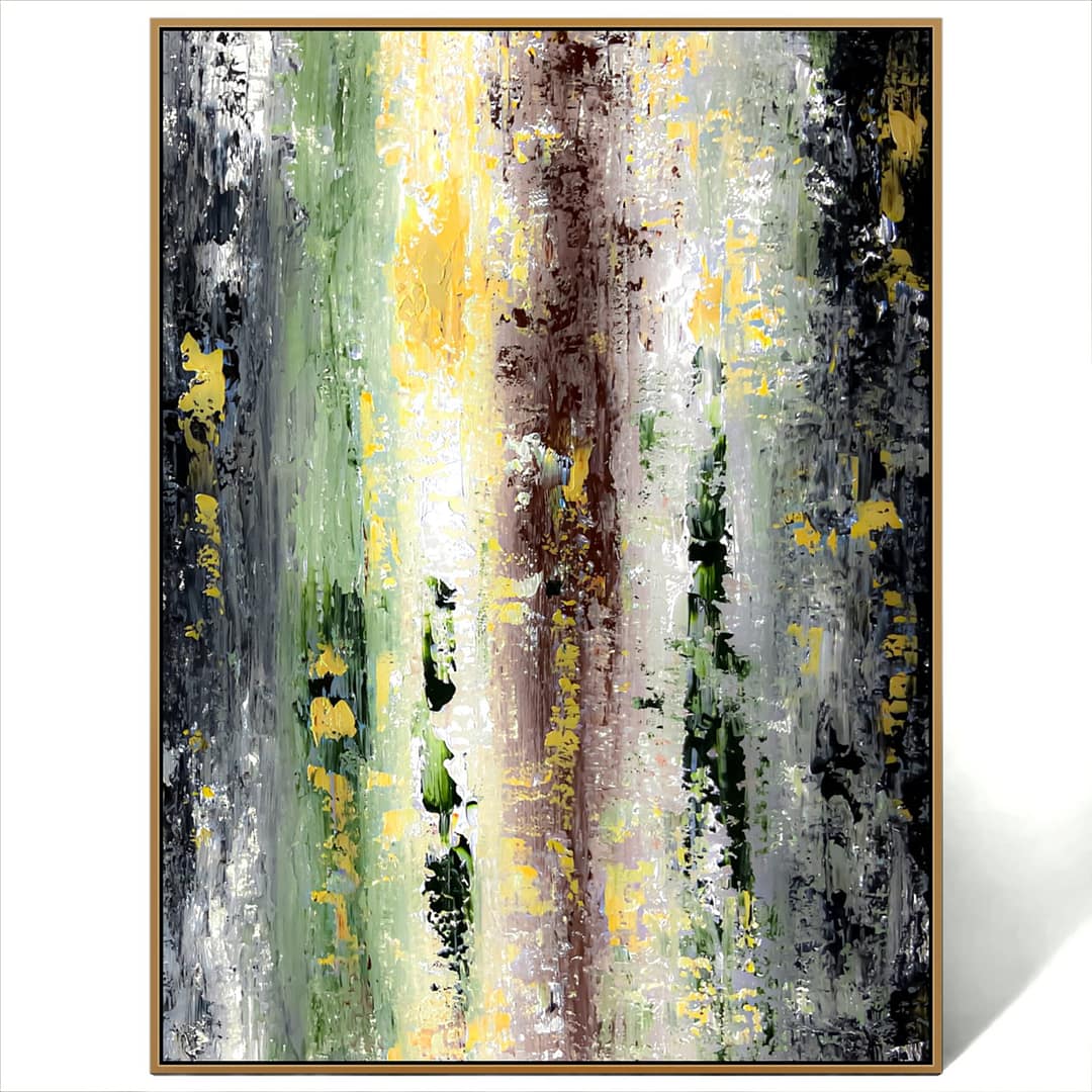 abstract painting on canvas
