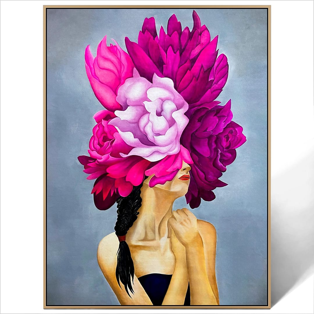 portrait girl art canvas