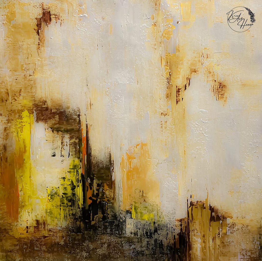 abstract painting black beige