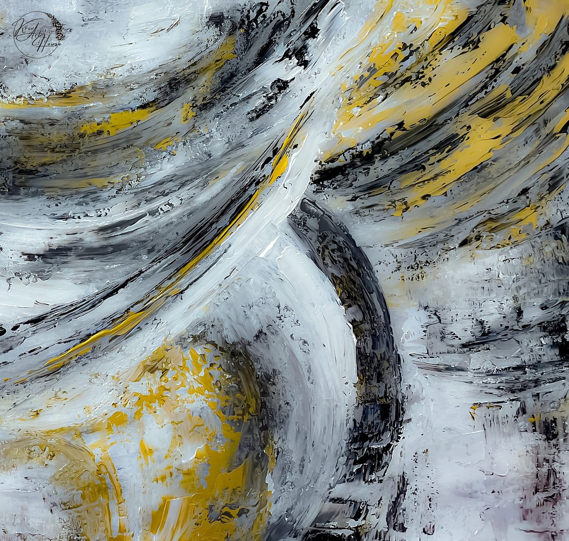 abstract canvas painting