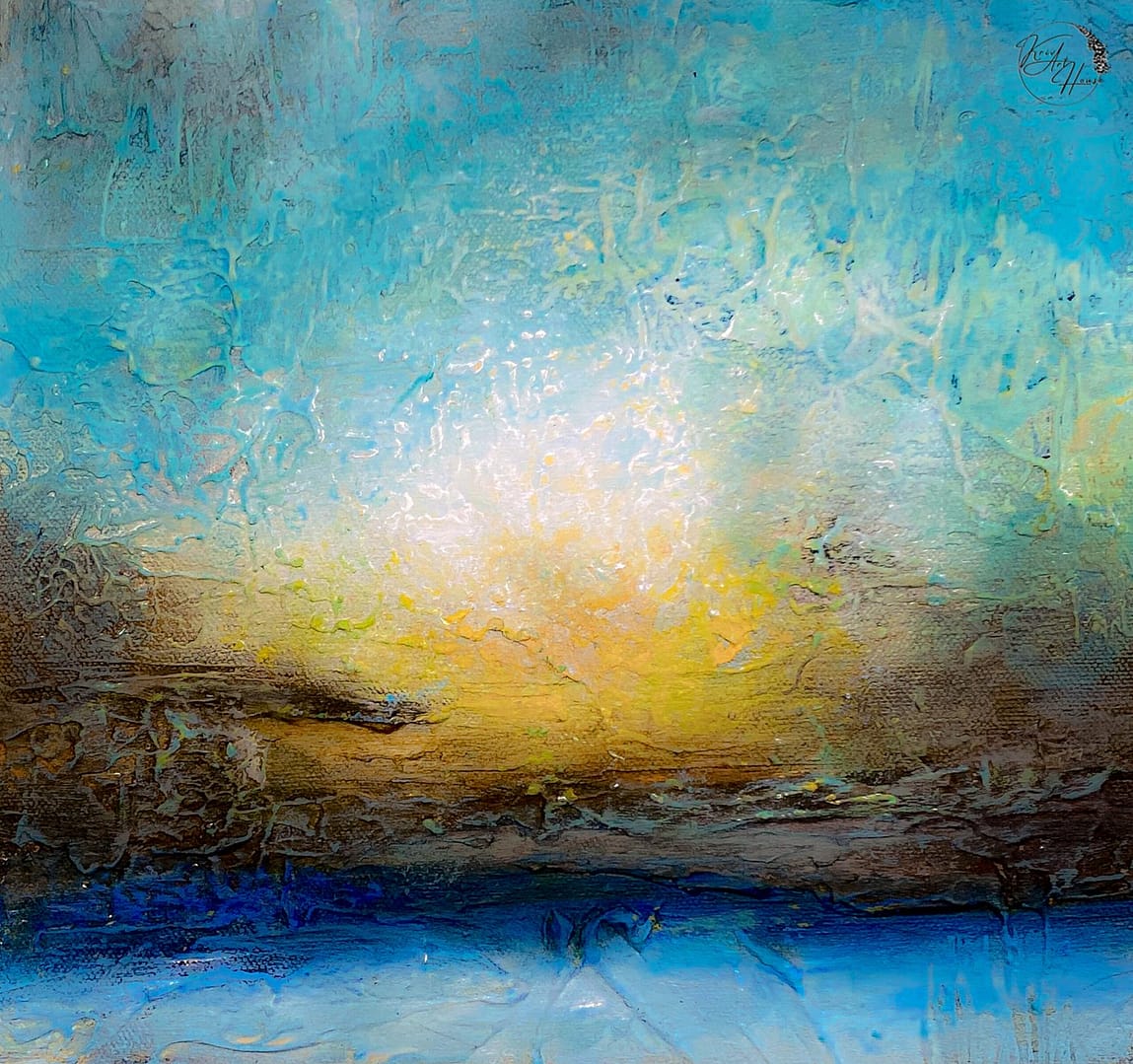large abstract painting