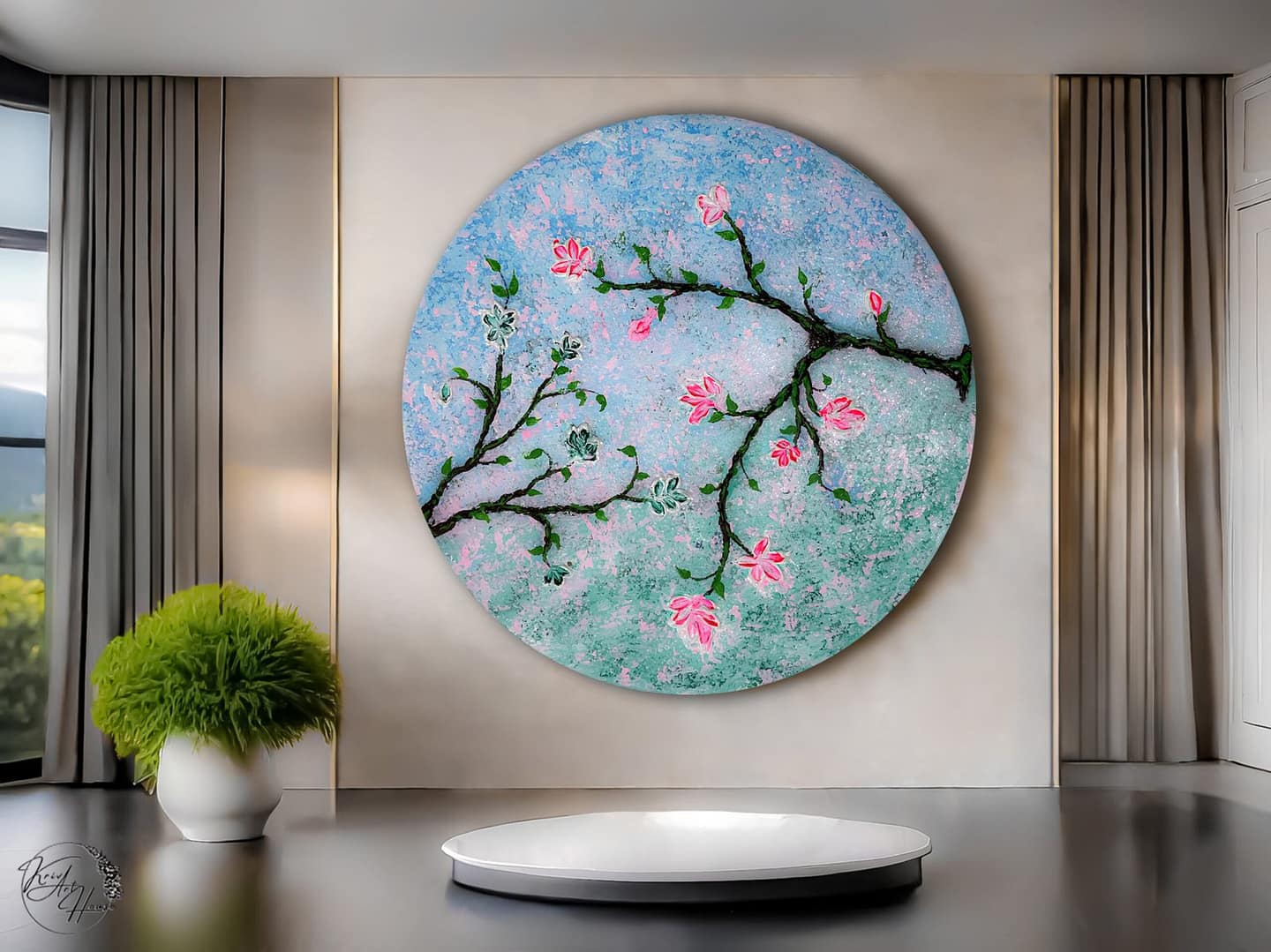 large abstract painting