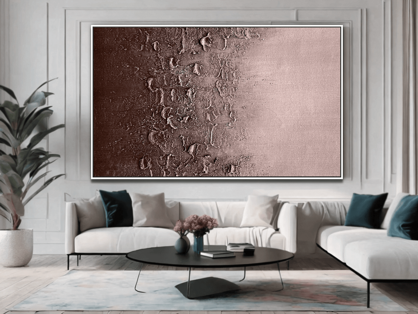 Abstract painting on canvas