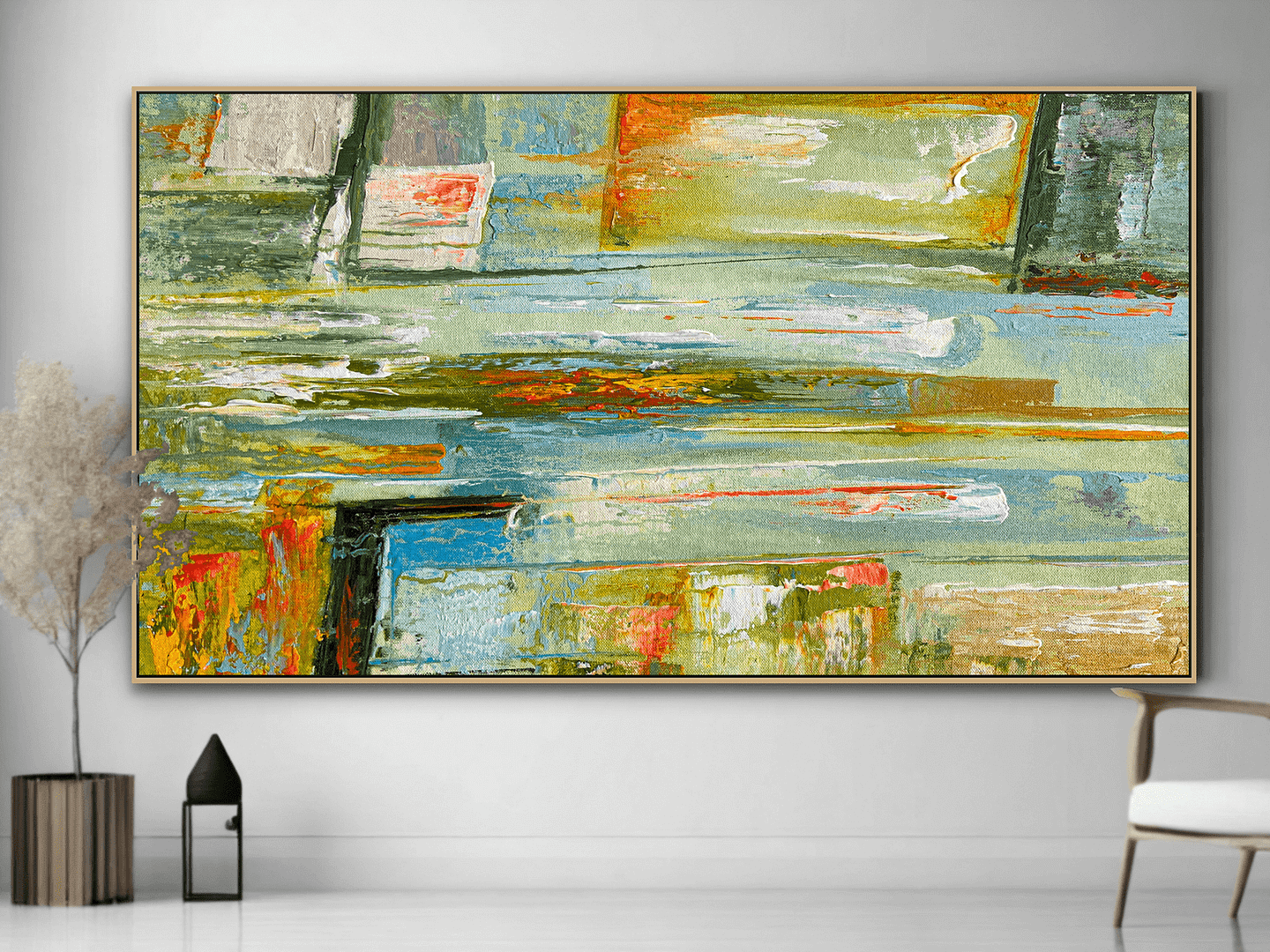 geometric abstract painting