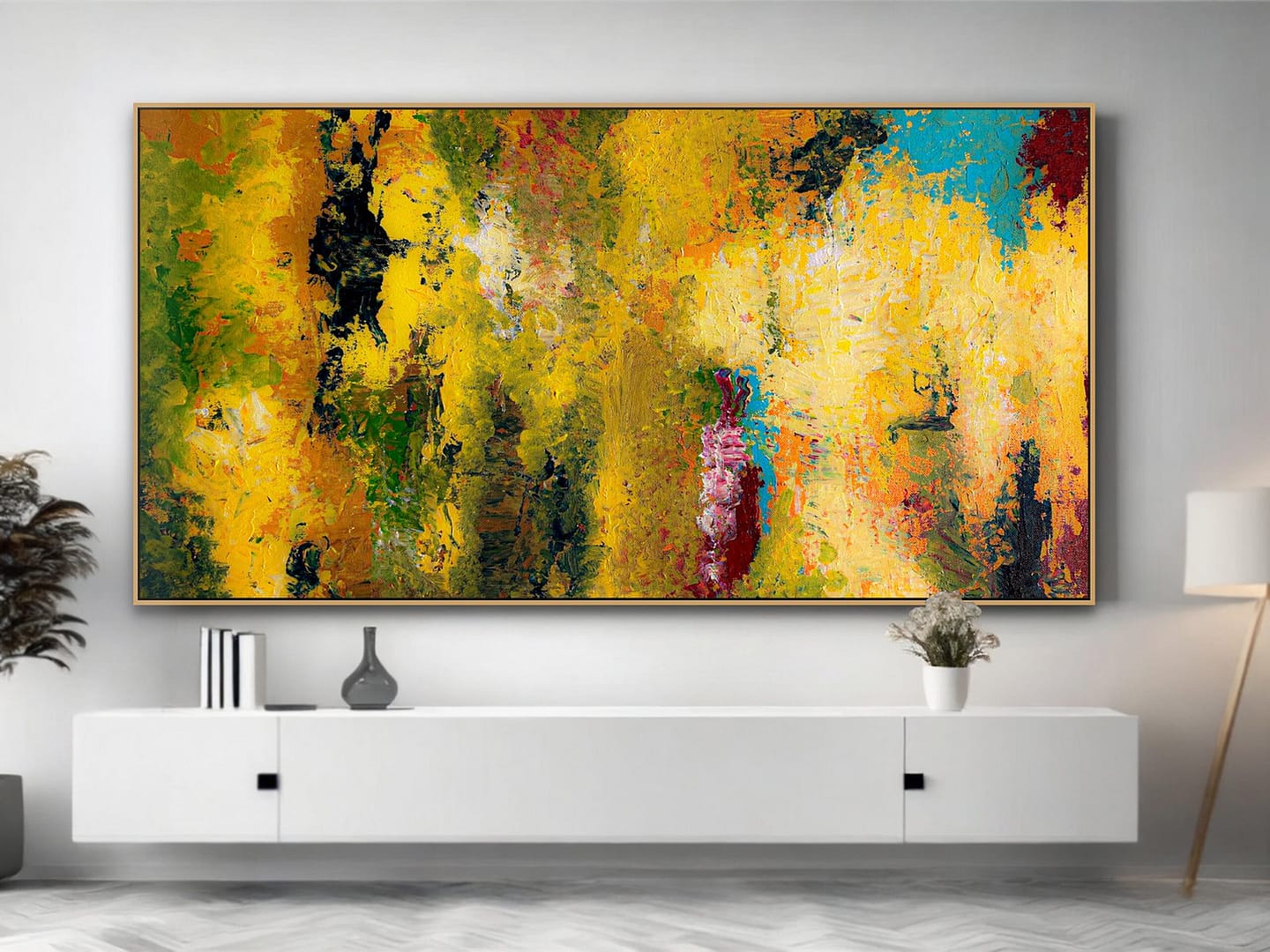 abstract handmade painting
