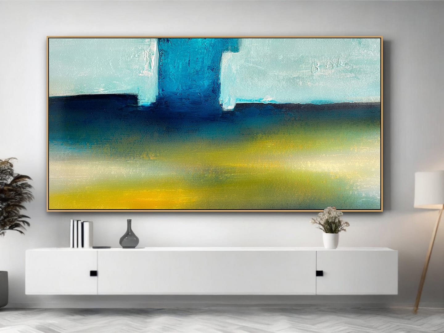 Abstract painting on canvas