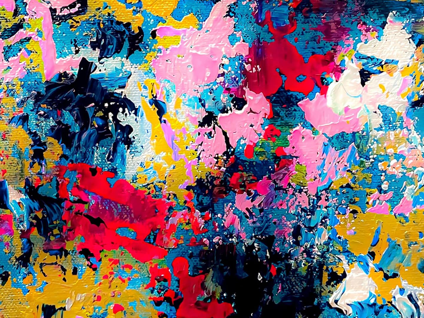 large abstract painting