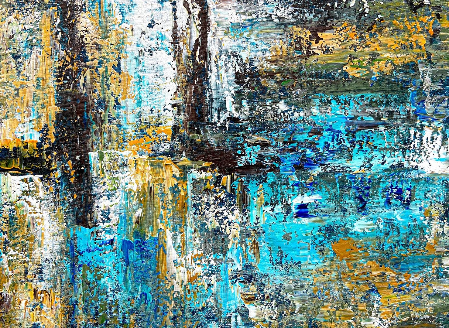 oversized abstract painting