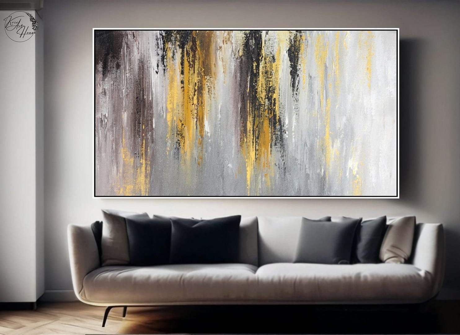abstract painting horizontal