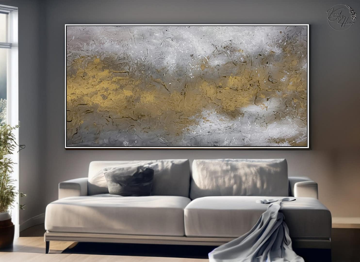 abstract painting canvas