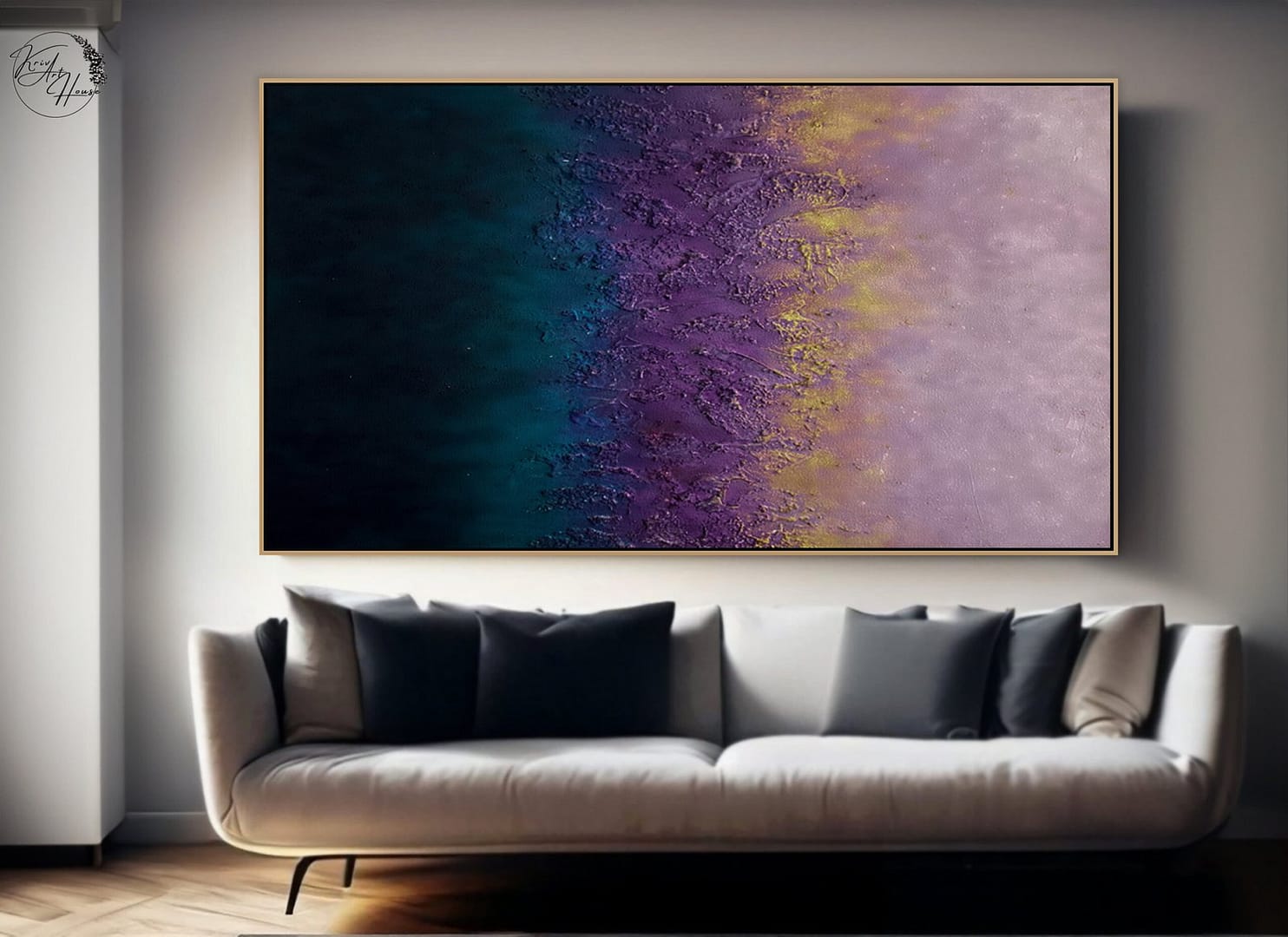 Painting abstract artwork