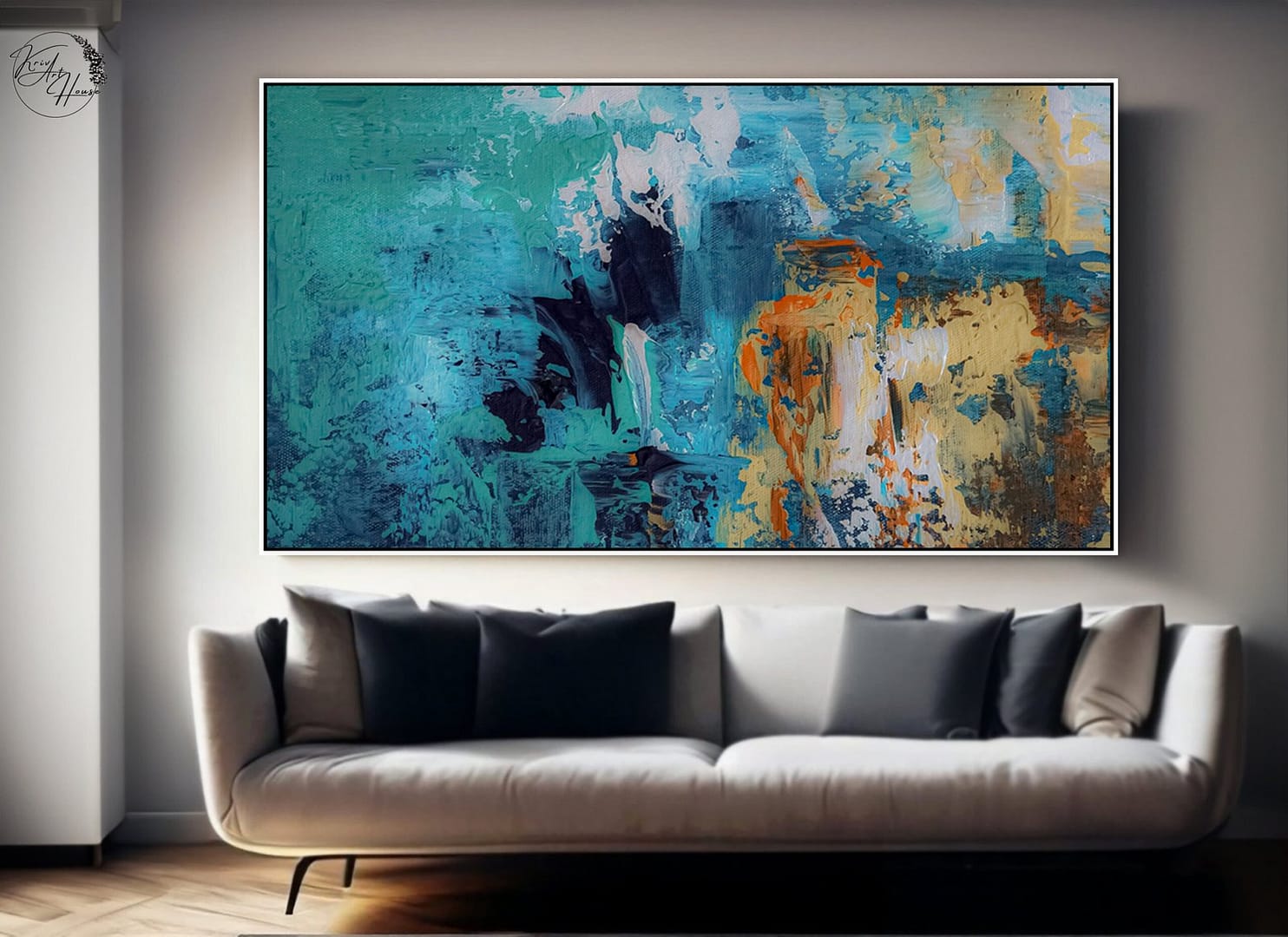 Painting abstract acrylic