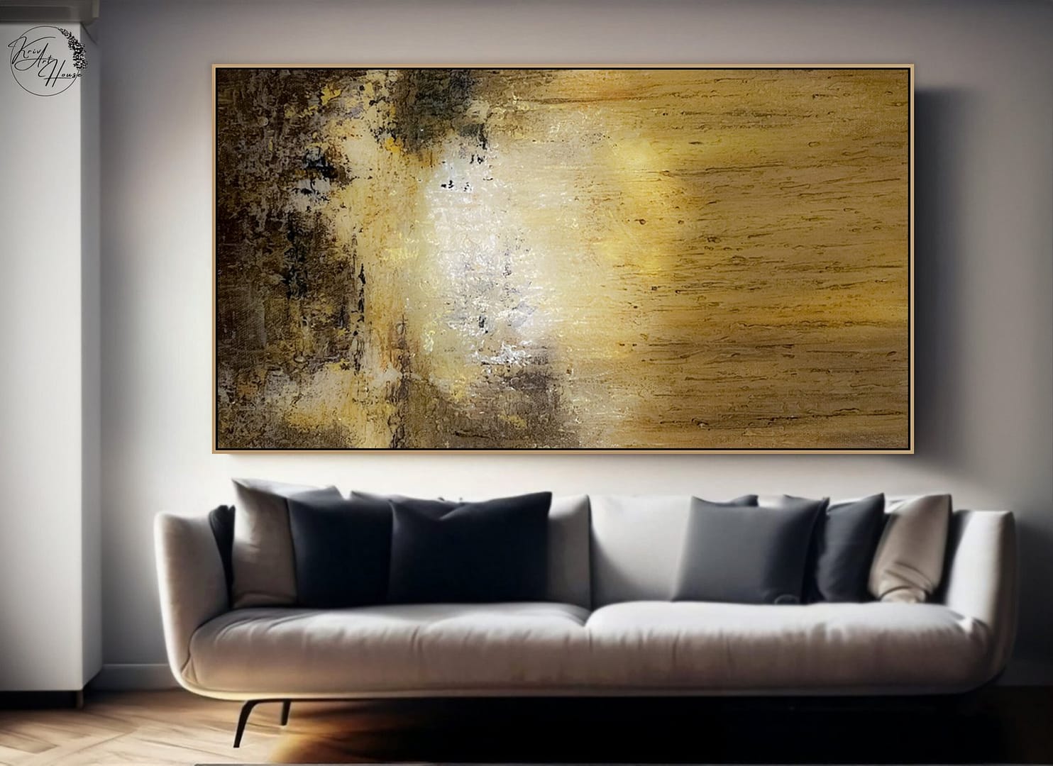 modern abstract painting on canvas