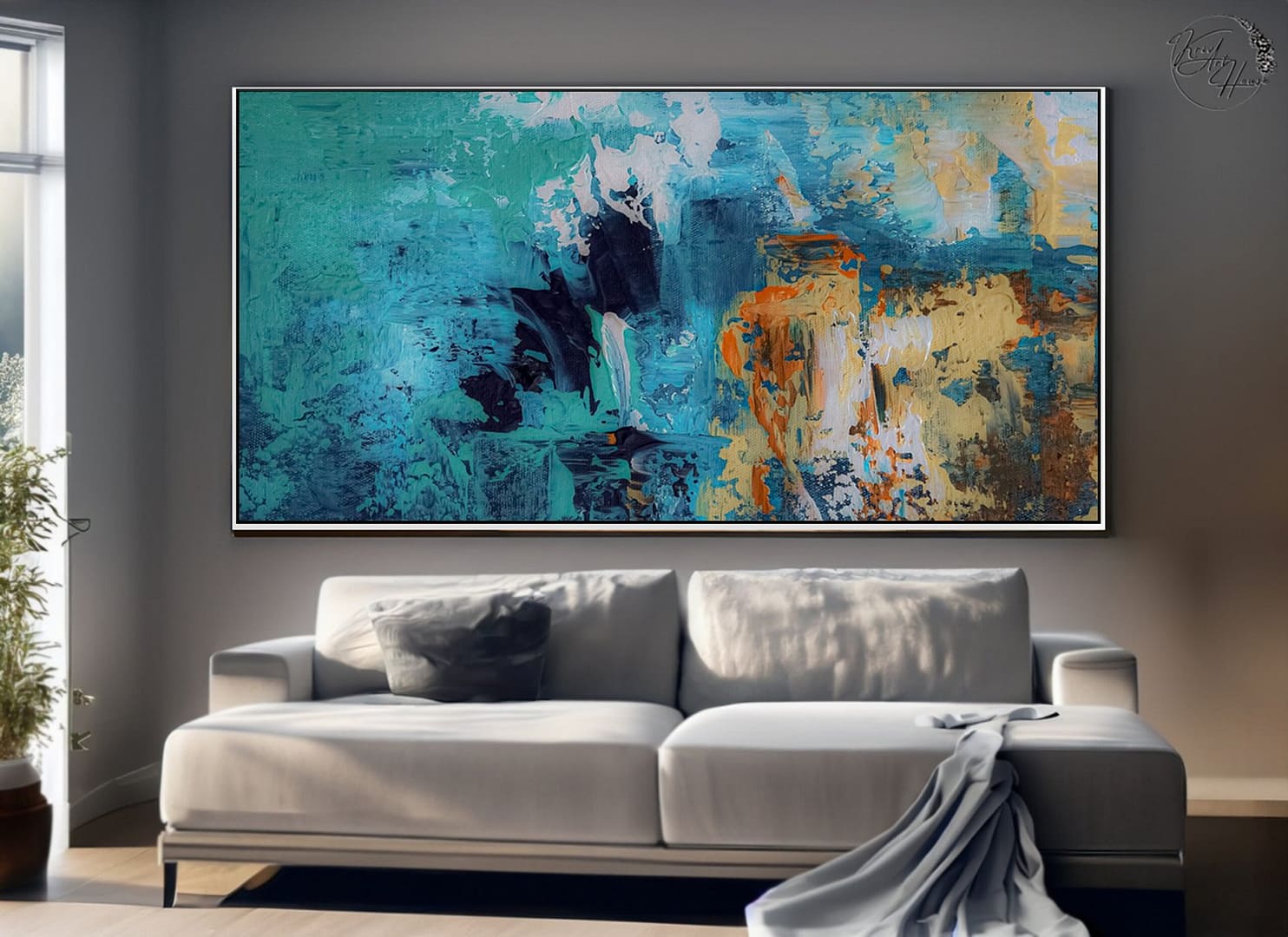 canvas abstract painting