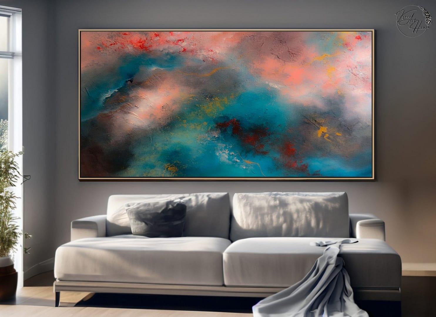 abstract canvas wall art