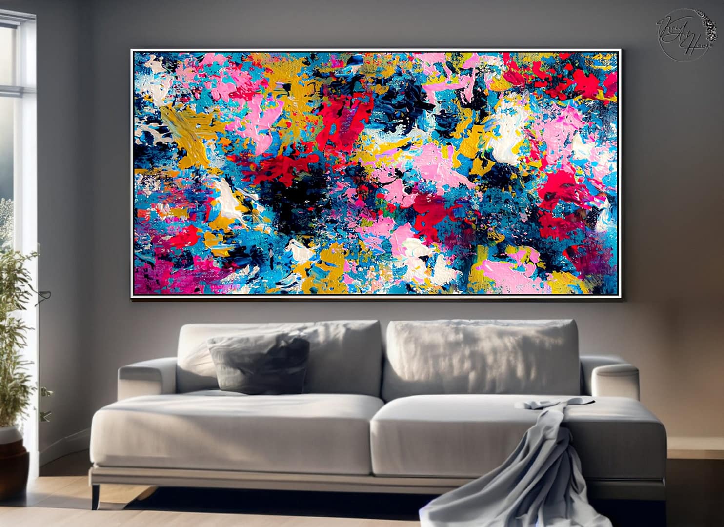 abstract painting acrylic