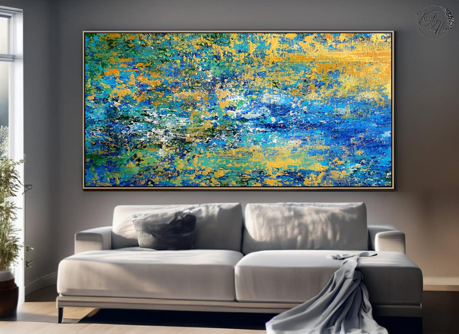 abstract painting for bedroom