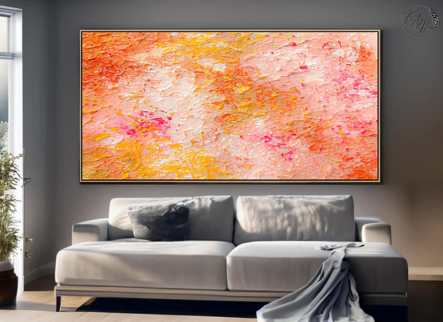acrylic on canvas painting