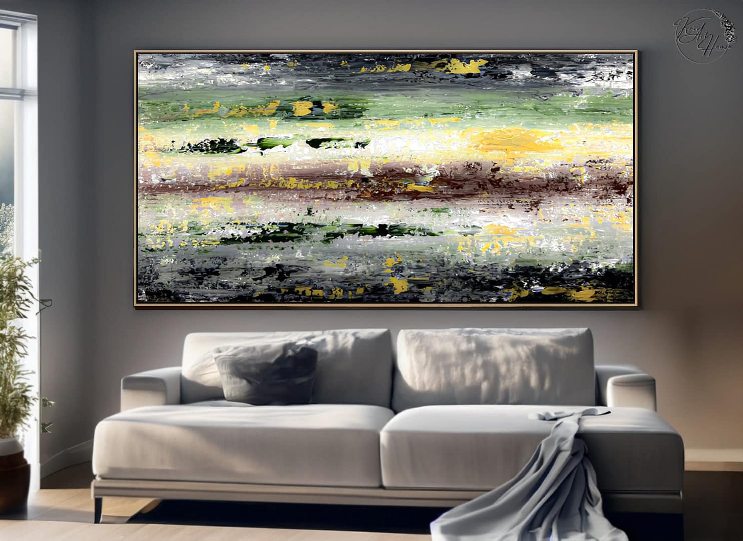 Painting abstract acrylic