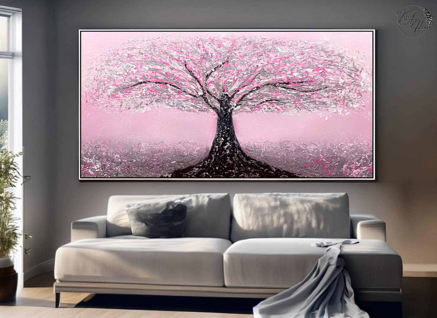 abstract painting hand made