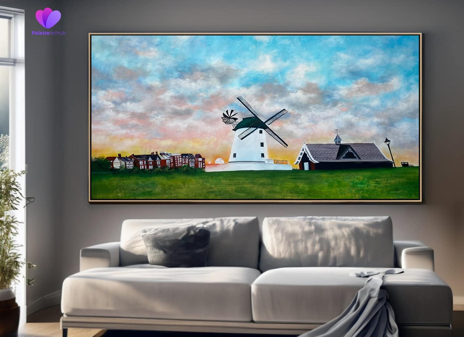 Abstract painting on canvas