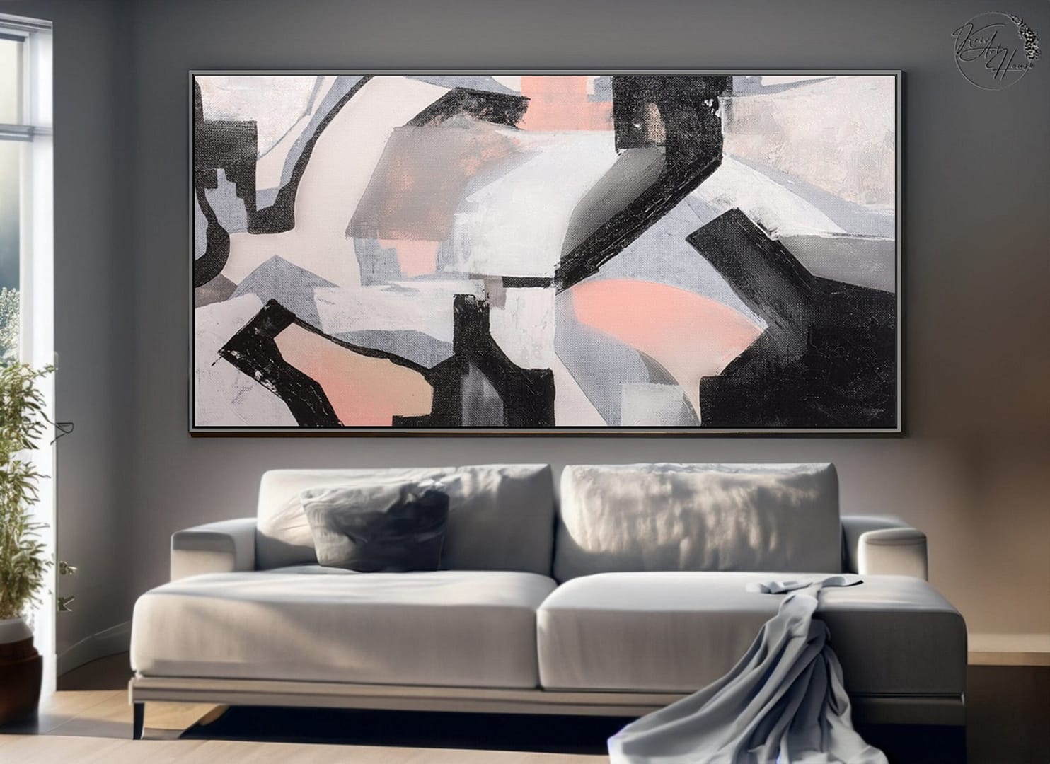 abstract canvas wall art