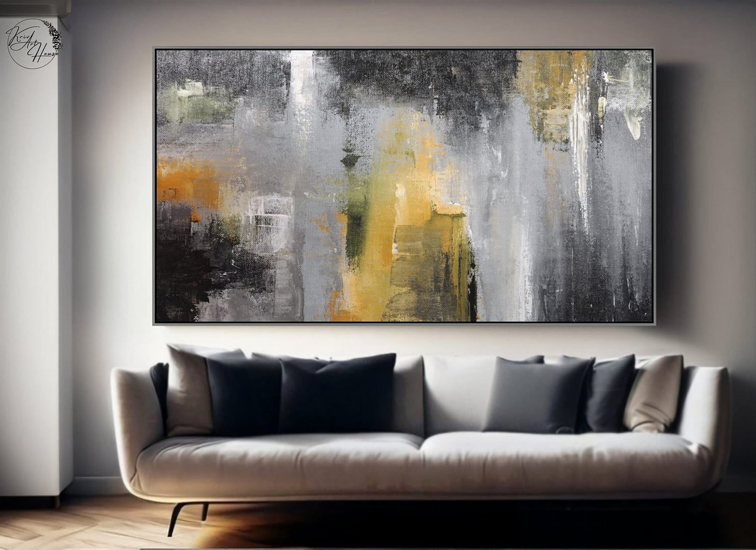 abstract painting canvas