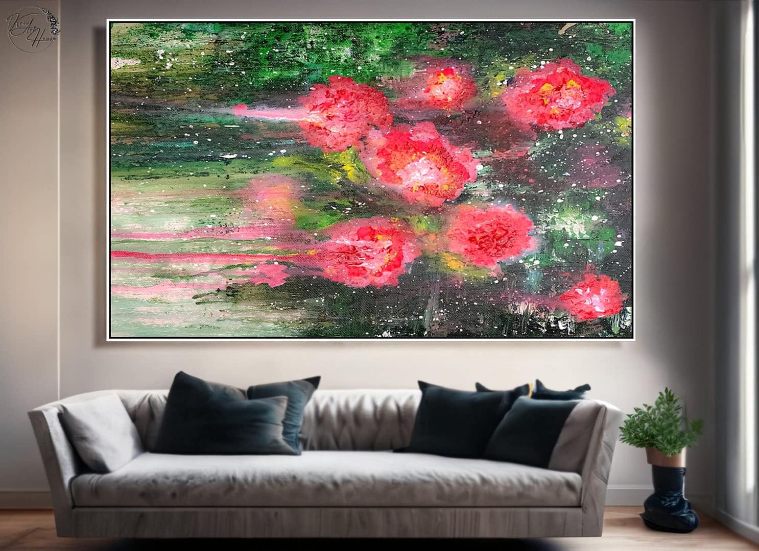 abstract painting acrylic
