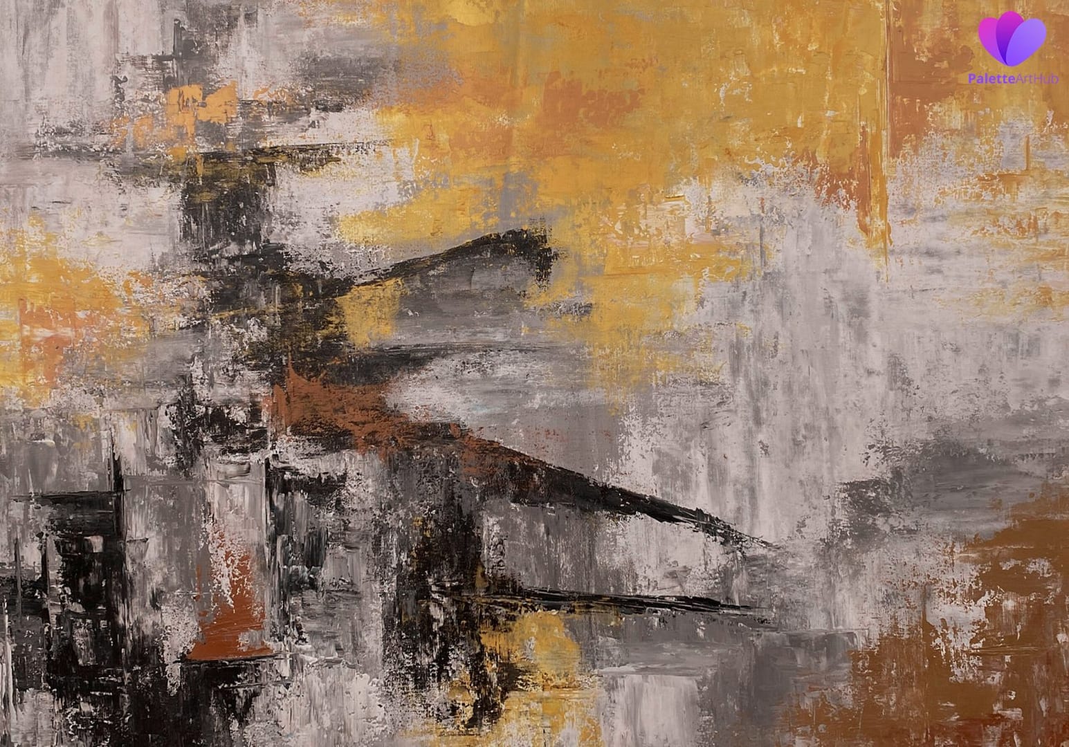 large abstract painting