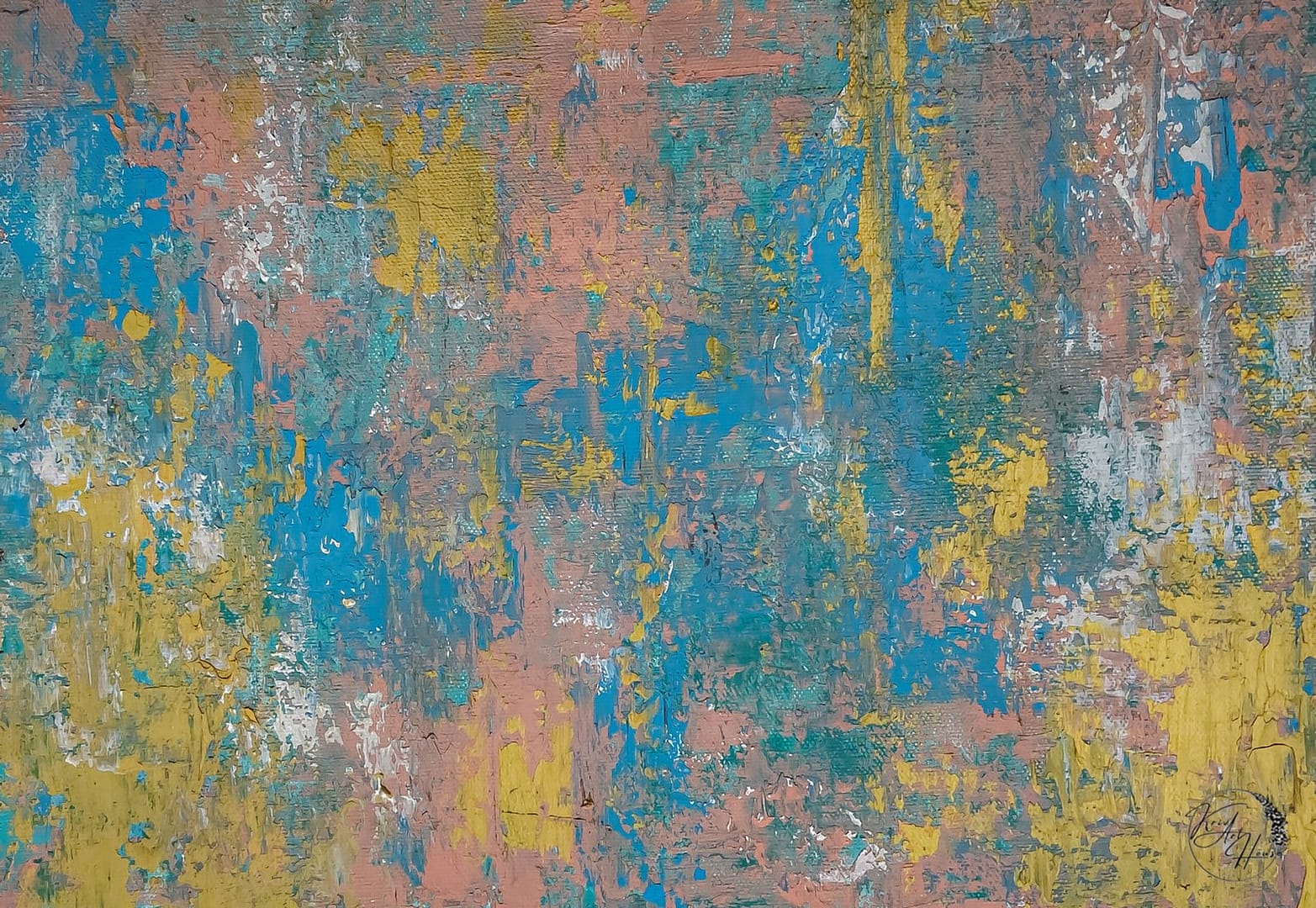 textured abstract painting